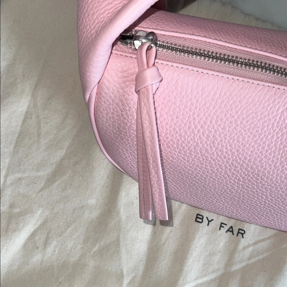 BY FAR Cush Peony Flat Grain Leather Shoulder Bag - Picture 6 of 11